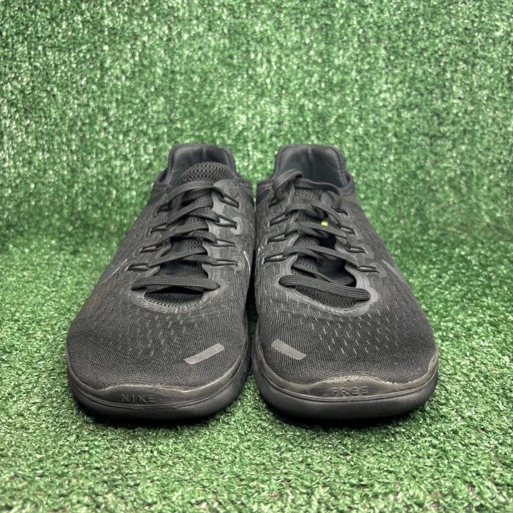 Nike Free RN 2018 Lightweight Breathable Athletic Running Shoes Black Womens 9.5 - Picture 2 of 9
